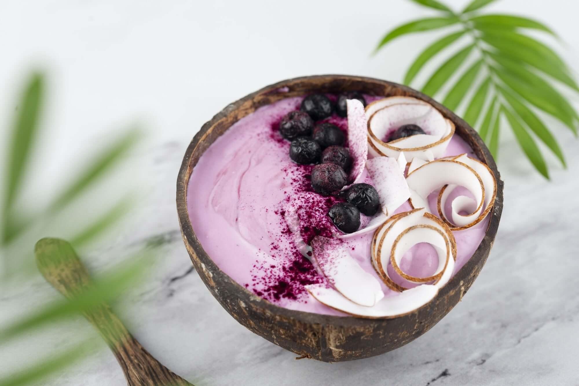 Blueberry Yoghurt Bowl with Cellular Collagen - restora:cell