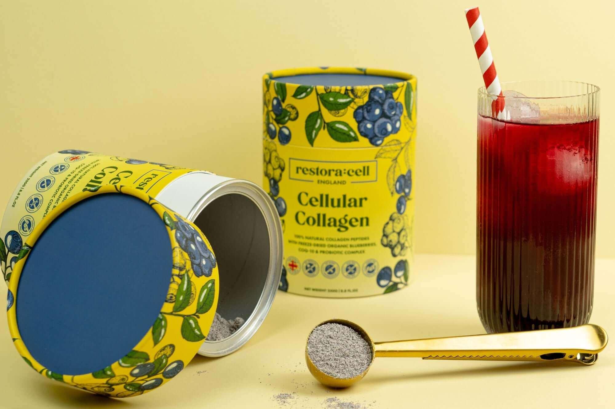 Refreshing Blueberry Collagen Drink - restora:cell