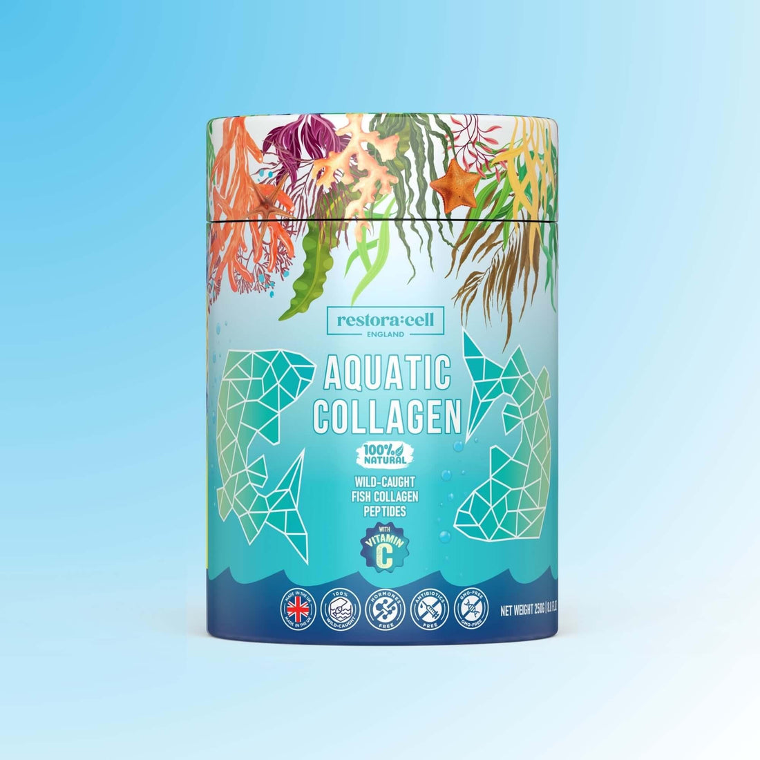 Aquatic Collagen by Restora:cell | Hydrating Marine Collagen for Skin Elasticity
